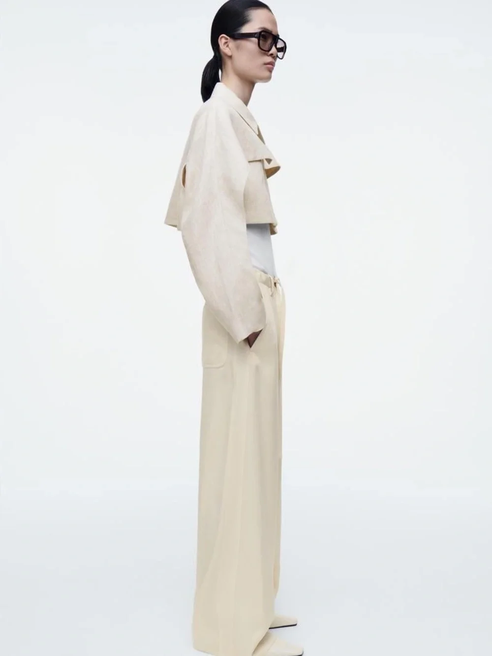COS Cropped Linen Jacket